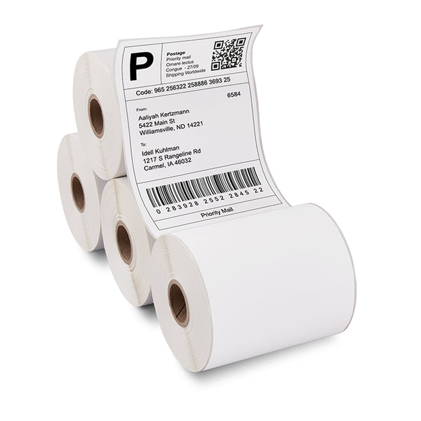 4” x 6” Direct Thermal Shipping Labels 4 pack