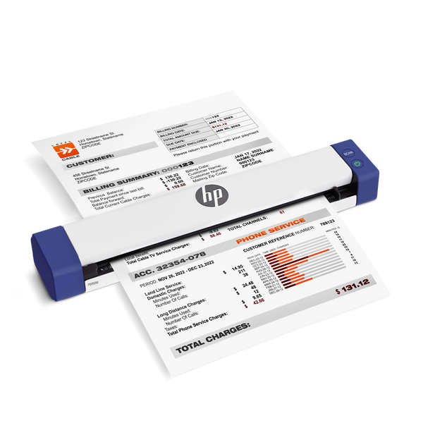 Single-Sided Mobile Document Scanners by HP WorkSolutions
