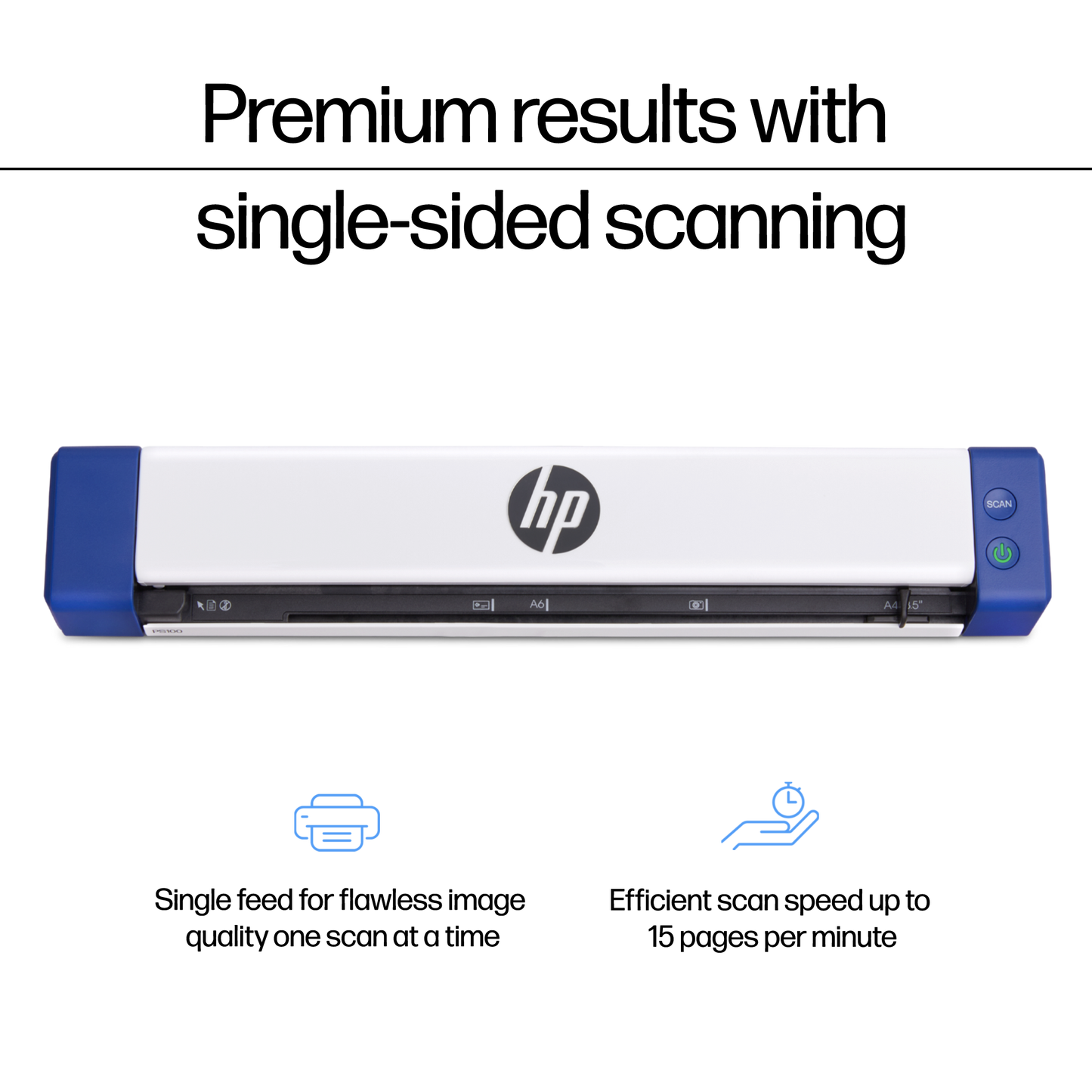 HP Portable USB Document Scanner for Single-Sided Scanning