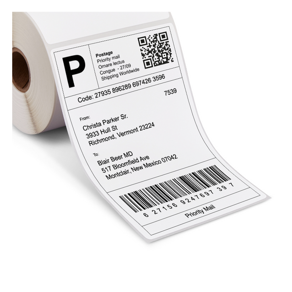4” x 6” Direct Thermal Shipping Labels